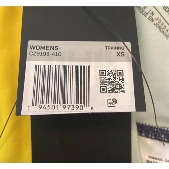 Nike Womens Dri FIT Leggings XS Blue Yellow White - Picture 5 of 15